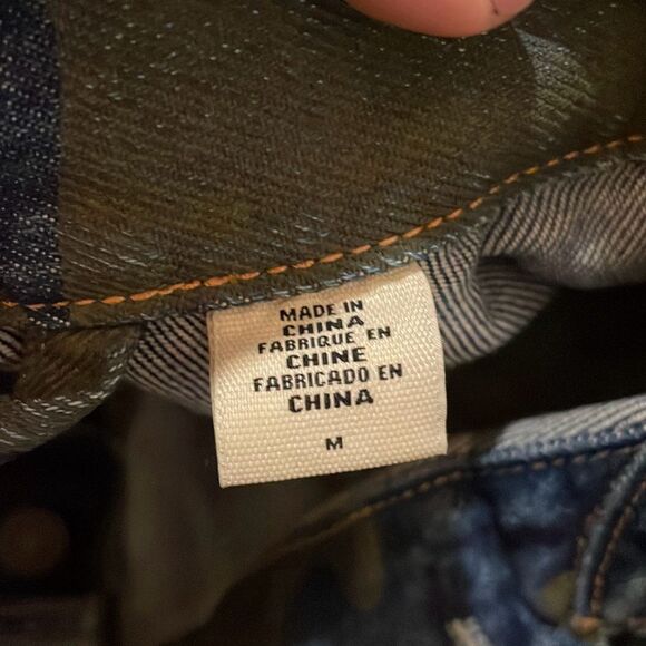 Levi’s camo jean jacket men’s size Medium - Picture 6 of 8